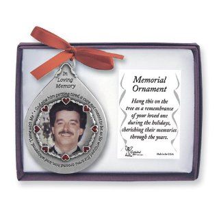 Memorial Photo Ornament   Him Jewelry