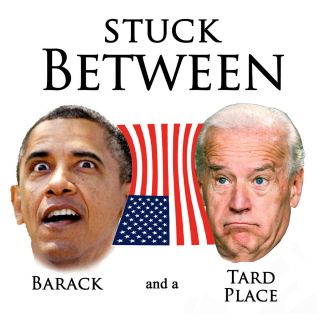 Anti Obama STUCK BETWEEN BARACK AND A TARD PLACE Conservative