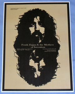 Frank Zappa The Mothers Concert Poster Pomona College 1971