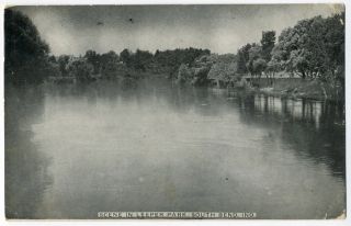 Postcard Lake in Lepper Park South Bend Indiana 1910