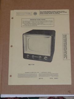 PhotoFact Folder RCA Victor Television Howard w Sams