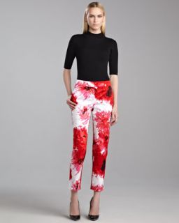  gauge mock neck sweater chrysanthemum print pants $ 395 395 pre order