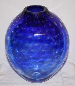 blown art glass signed holberg chihuly understudy