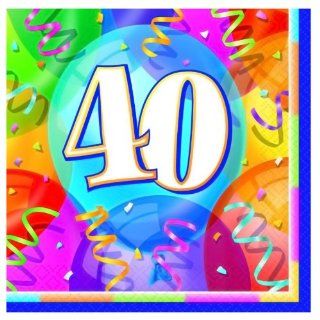  , Inc. Brilliant Birthday 40   Lunch Napkins 