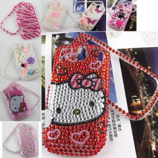 Bling red Hello Kitty Flower Crystal Diamond case for Palm PIXI