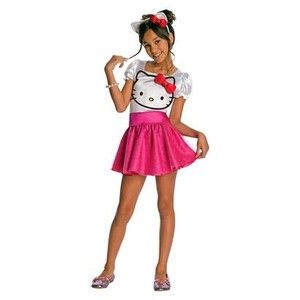 Hello Kitty Sparkly Tutu Costume Child S 4 5 6 New Small Pink Cat Girl