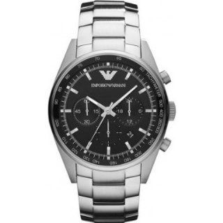 Emporio Armani AR5980 Mens Sportivo Chronograph Silver Watch: Watches