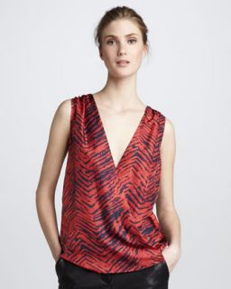 Rachel Zoe Hayes Zebra Print Top   