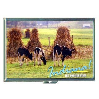 Indiana Cows The Hoosier State ID Holder, Cigarette Case