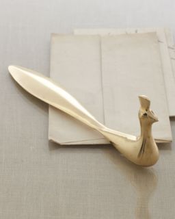 Jonathan Adler Brass Peacock Letter Opener   Neiman Marcus