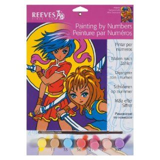 Junior Paint By Number Set Samurai Girl Toys & Games