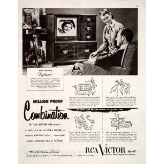 1951 Ad RCA Victor Rutland Television Plus Phonograph