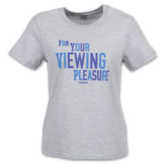 Reebok Viewing Pleasure Womens Tee Shirt Grey