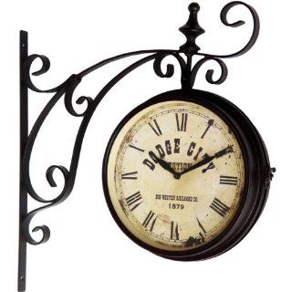 Double Sided Antique Train Station Clock Dodge City: Home