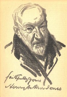 1924 Pencil Pen Portrait Tittle Henry Jones