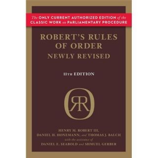 New Roberts Rules of Order Robert Henry M III HO 030682020X