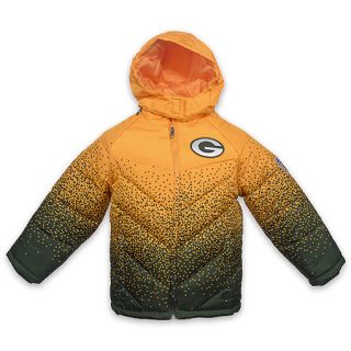 Reebok Youth Green Bay Packers NFL Drift Coat Gold