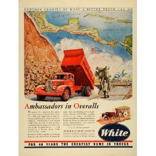 1942 Ad White Motor Dump Trucks Industrial Construction