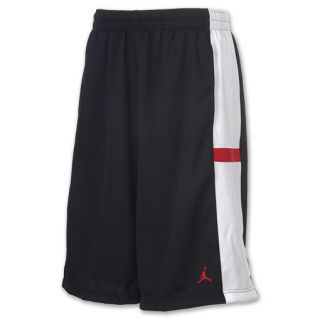 Mens Jordan Bankroll Shorts Black/White/Gym Red