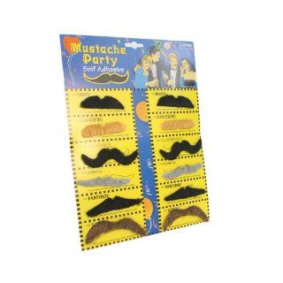 Stylish Fake Mustache Fancy Dress Party 6 Pairs Toys