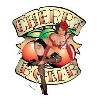 Cherry Bomb Tattoo Rockabilly Pinup Decal s212 Musical