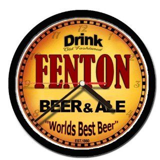 FENTON beer and ale cerveza wall clock 