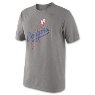 Mens Nike Los Angeles Dodgers MLB Tri Blend Logo Baseball T Shirt