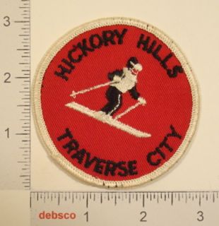 Vintage Hickory Hills Michigan Souvenir Ski Patch