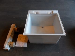 HICO Flex Brass Company White / Grey 3116 Single Laundry Utility Tub
