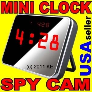 Alarm Clock Hidden Security Surveillance Video Camera Recorder