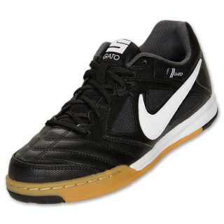 Nike 5 Gato Leather Kids IC Soccer Shoes Black