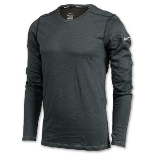 Nike Dri FIT Wool Mens Running Shirt Grey