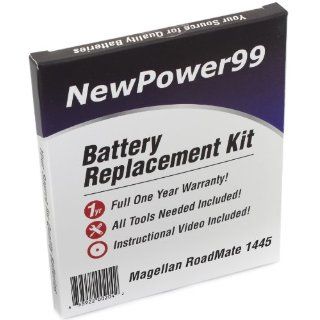 Battery Replacement Kit for Magellan RoadMate 1445 with