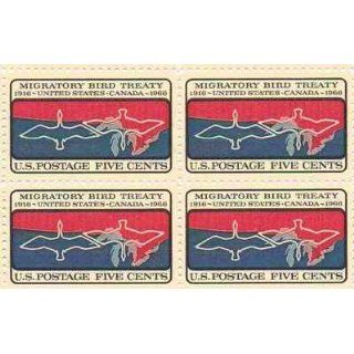 Migratory Bird Treaty Set of 4 x 5 Cent US Postage Stamps