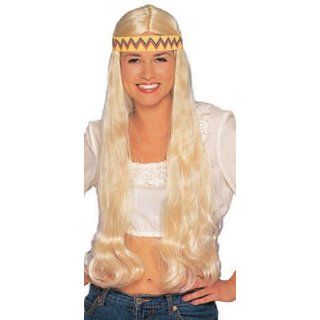 Hippie Costume Wigs Blonde Hippie Wig w/Headband Clothing
