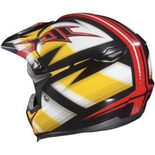 HJC CL x6 Spectrum Yellow Motorcycle Helmet Size Large