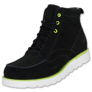 Nike Kingman Leather Mens Boots Black/White/Green