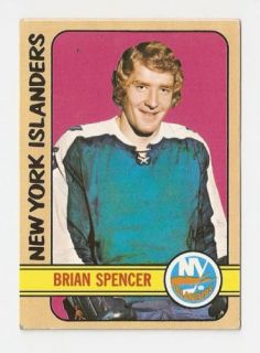1972 73 Brian Spencer Topps Hockey Trading Card 53