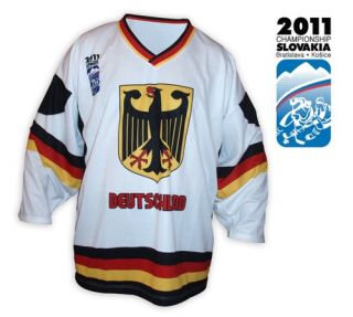 Team GERMANY Hockey Jersey (L)   Official 2010/2011 IIHF Slovakia