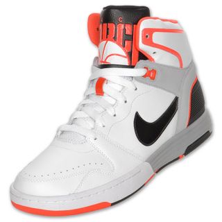 Mens Nike Mach Force Mid White/Black/Grey/Crimson