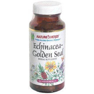 Natures Herbs Echinacea Golden Seal Capsules, 480 mg, 100