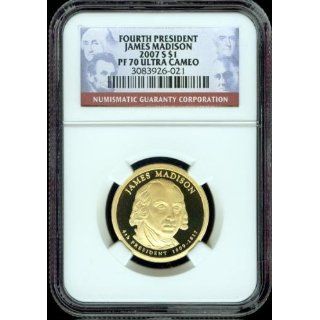 2007 S James Madison Proof Dollar NGC PF 70 Ultra Cameo