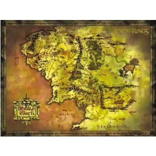  Movie Poster   Map Of Middle Earth (Size 53 x 39)