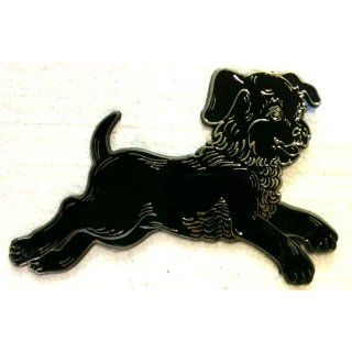 Vintage BLACK POODLE PUPPY Dog Wall Decoration 9 Wide