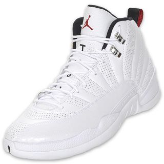 Mens Air Jordan Retro 12 Basketball Shoes White