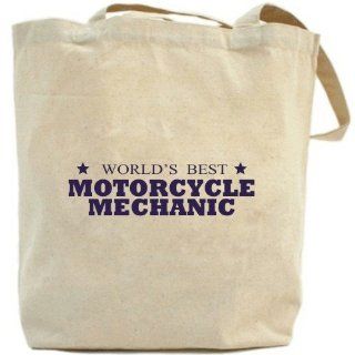 Canvas Tote Bag Beige  The Best Motorcycle Mechanic Of
