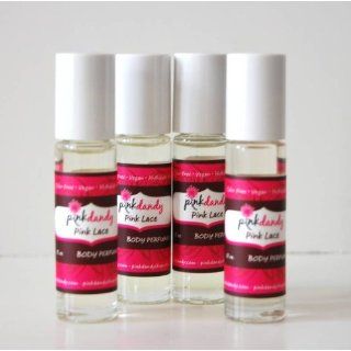 Pink Lace Roll On Perfume Oil 1/3 oz in Blueberry Beauty