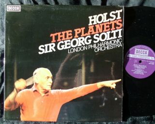 Holst Solti The Planets 1979 UK Decca Stereo LP EX
