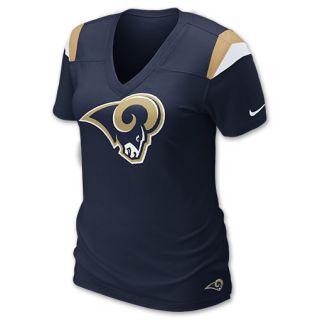 Nike NFL St. Louis Rams Womens V Neck Tee Shirt