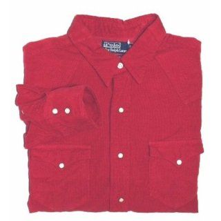 Polo by Ralph Lauren Mens Classic Western Red Corduroy